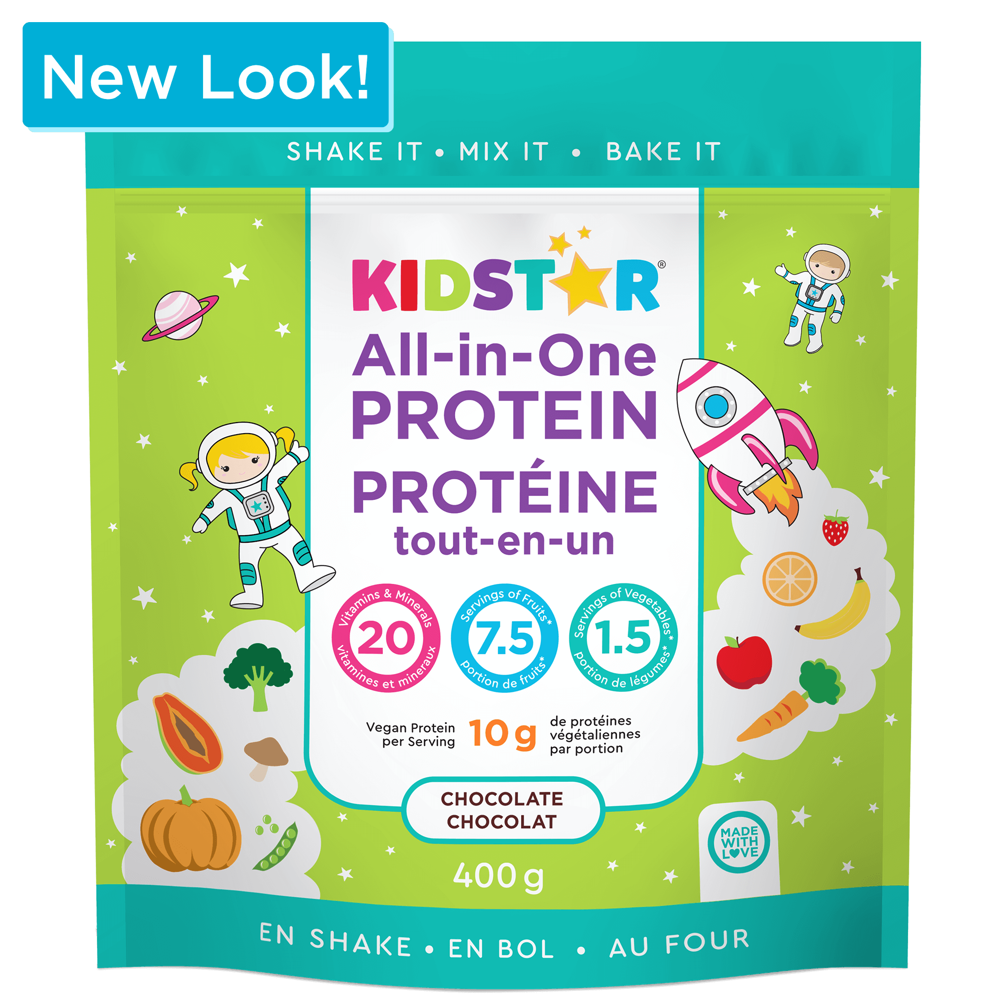 KidStar all-in-one protein, new look!