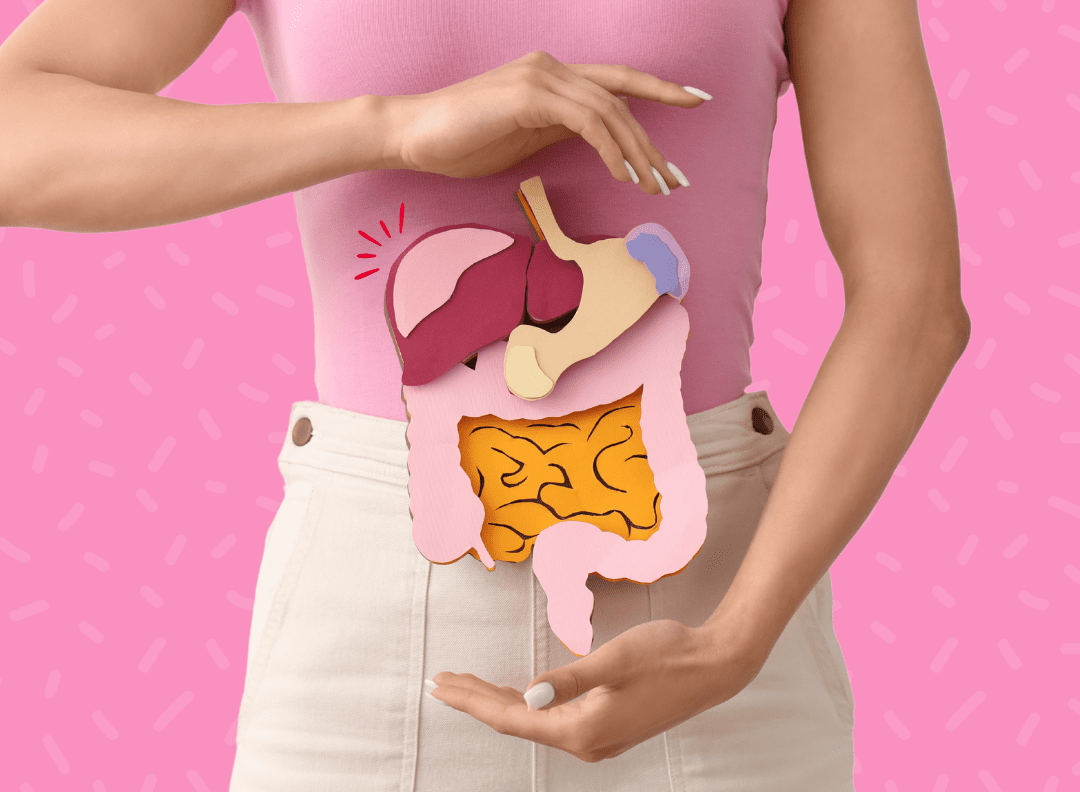 cartoon image of a happy colon