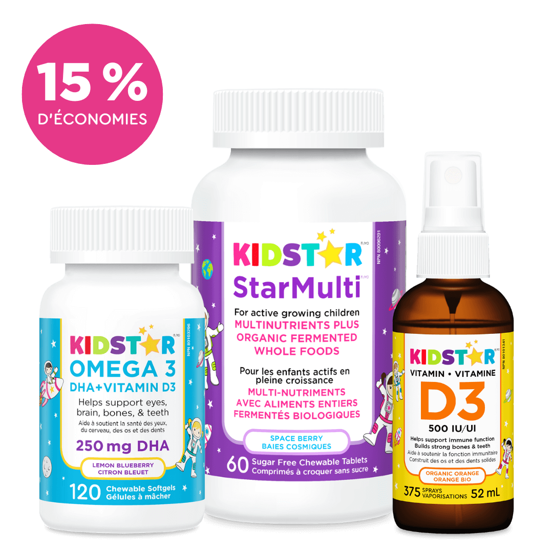 Coffret Star de KidStar, avec StarMulti, Omega 3 et vitamine D3
