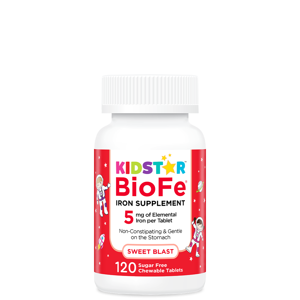 KidStar Nutrients BioFe Iron Chewable 120 count