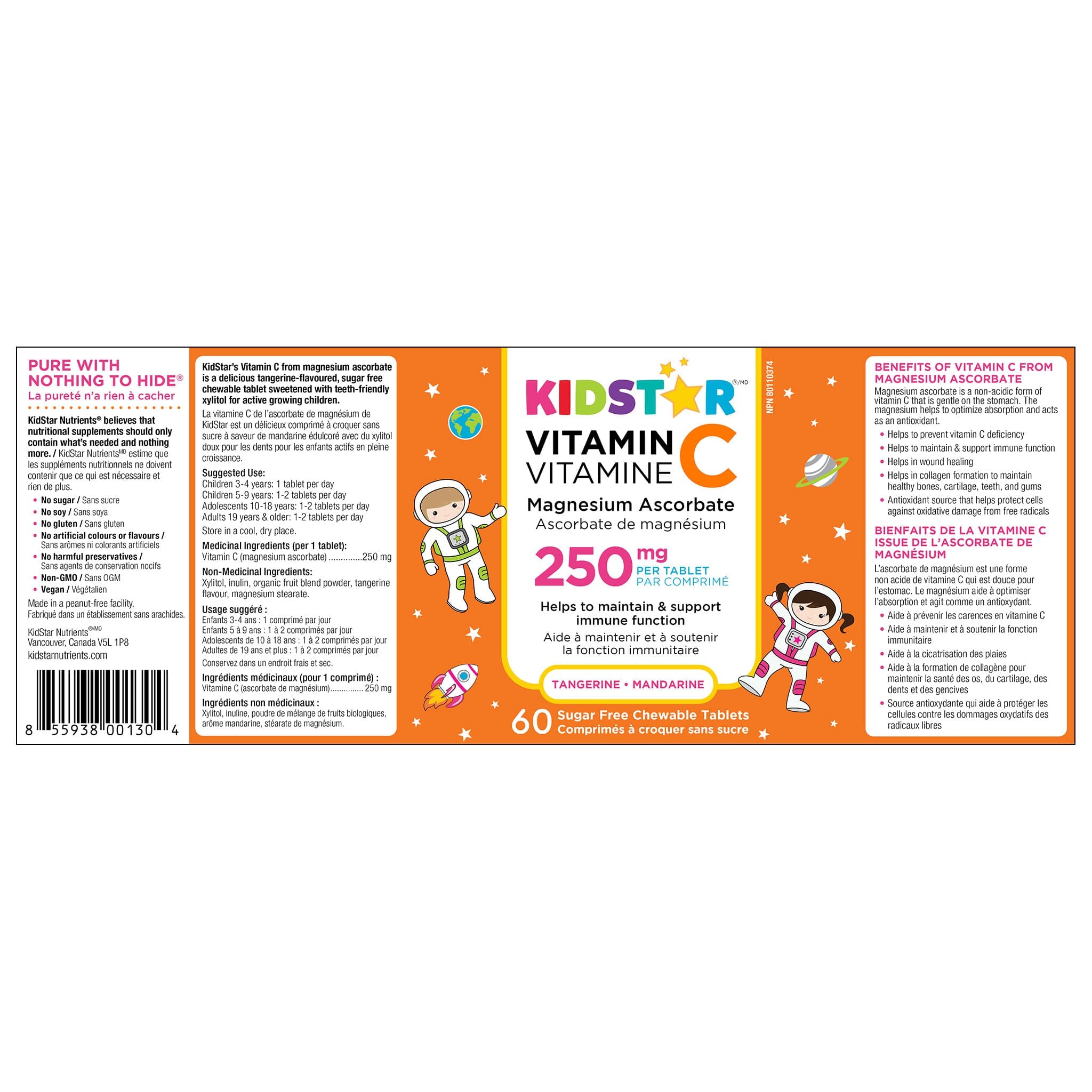 Vitamin C magnesium ascorbate chewable tablets