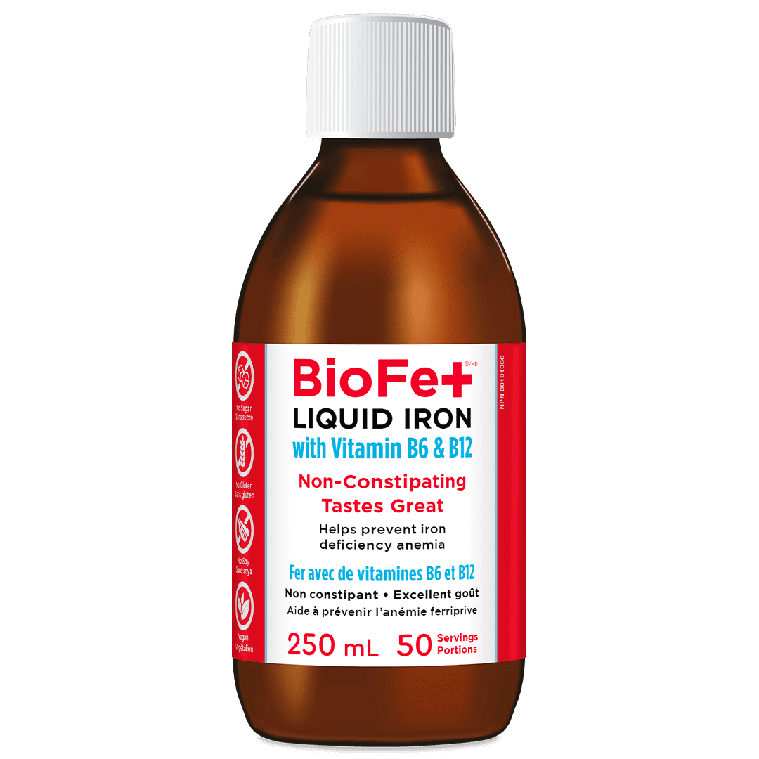Fer liquide BioFe+ avec vitamines B6 et B12