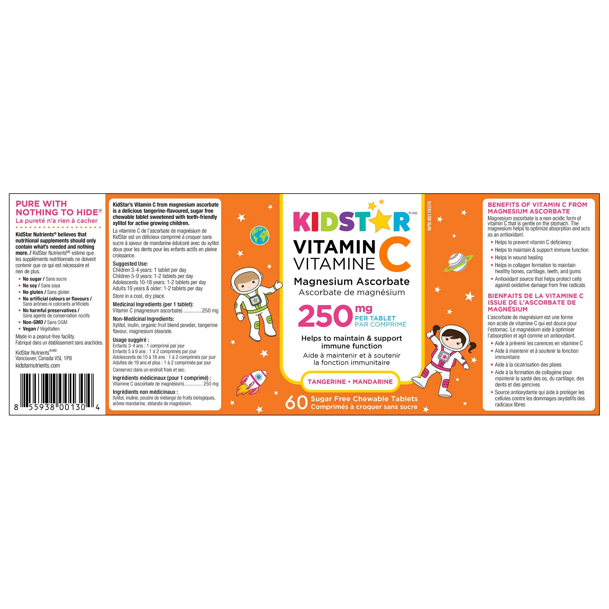 Vitamin C magnesium ascorbate chewable tablets